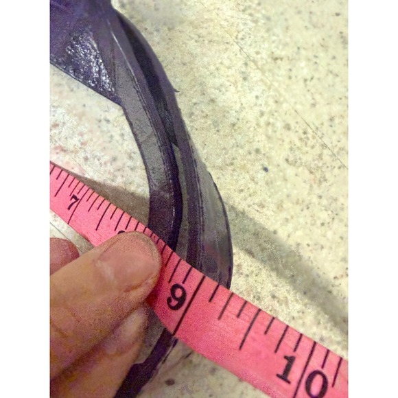 Michael Rome Purple Croco Embossed Leather Tote Bag Structured Shoulder Purse - Picture 12 of 13